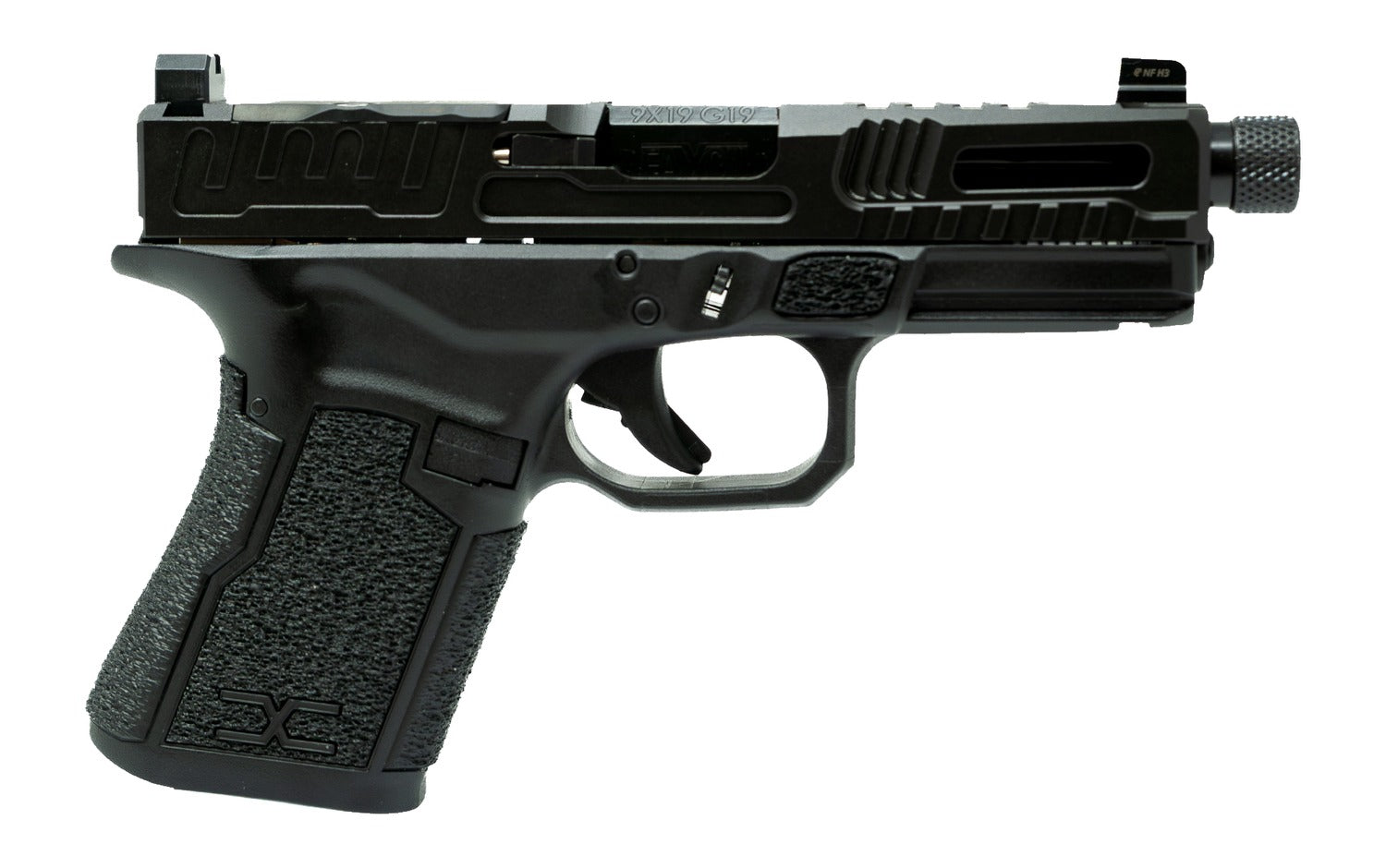 Faxon Firearms FX-19-HF-02 FX-19 Hellfire Gen 2 9mm Luger Black Threaded Barrel