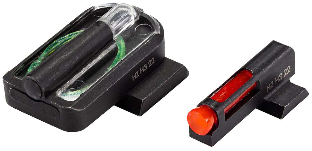 HiViz SFHFD21 FastDot H3 Front Sight Red Fiber Optic & Green Tritium Black Frame Springfield Hellcat Pro