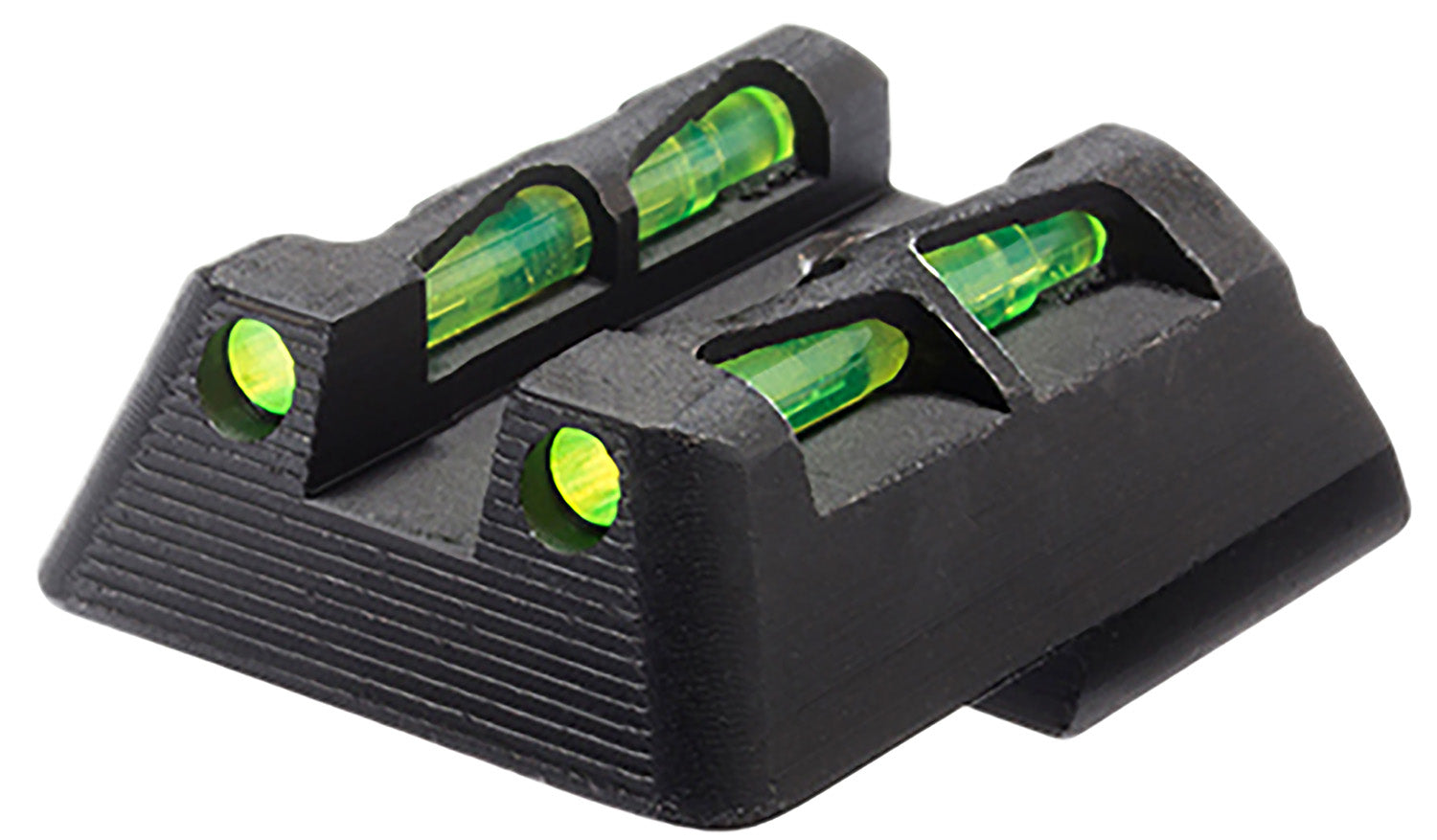 HiViz HKLW11 LiteWave Rear Sight with Green/Red LitePipes Black Frame Fits H&K 45, P30, VP9, VP40