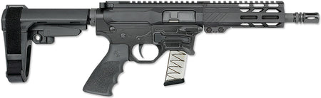 Rock River Arms BT92132 LAR-BT9G 9mm Luger 15+1 7" Black Threaded Barrel, M-LOK Handguard, Black Aluminum Picatinny Rail Receiver, Black Polymer SB Tactical SBA3 Arm Brace, Black Hogue Rubber Grip