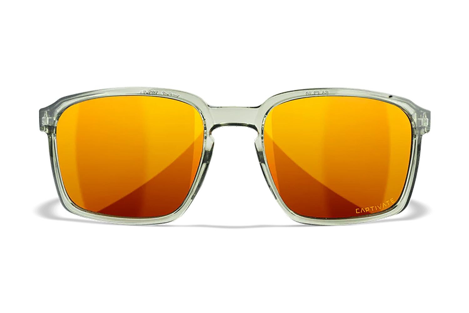 Wiley X AC6ALF04 Alfa Ballistic Sunglasses – Bronze Mirror Lens, Crystal Light Olive Polycarbonate Frame