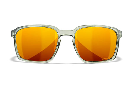 Wiley X AC6ALF04 Alfa Ballistic Sunglasses – Bronze Mirror Lens, Crystal Light Olive Polycarbonate Frame