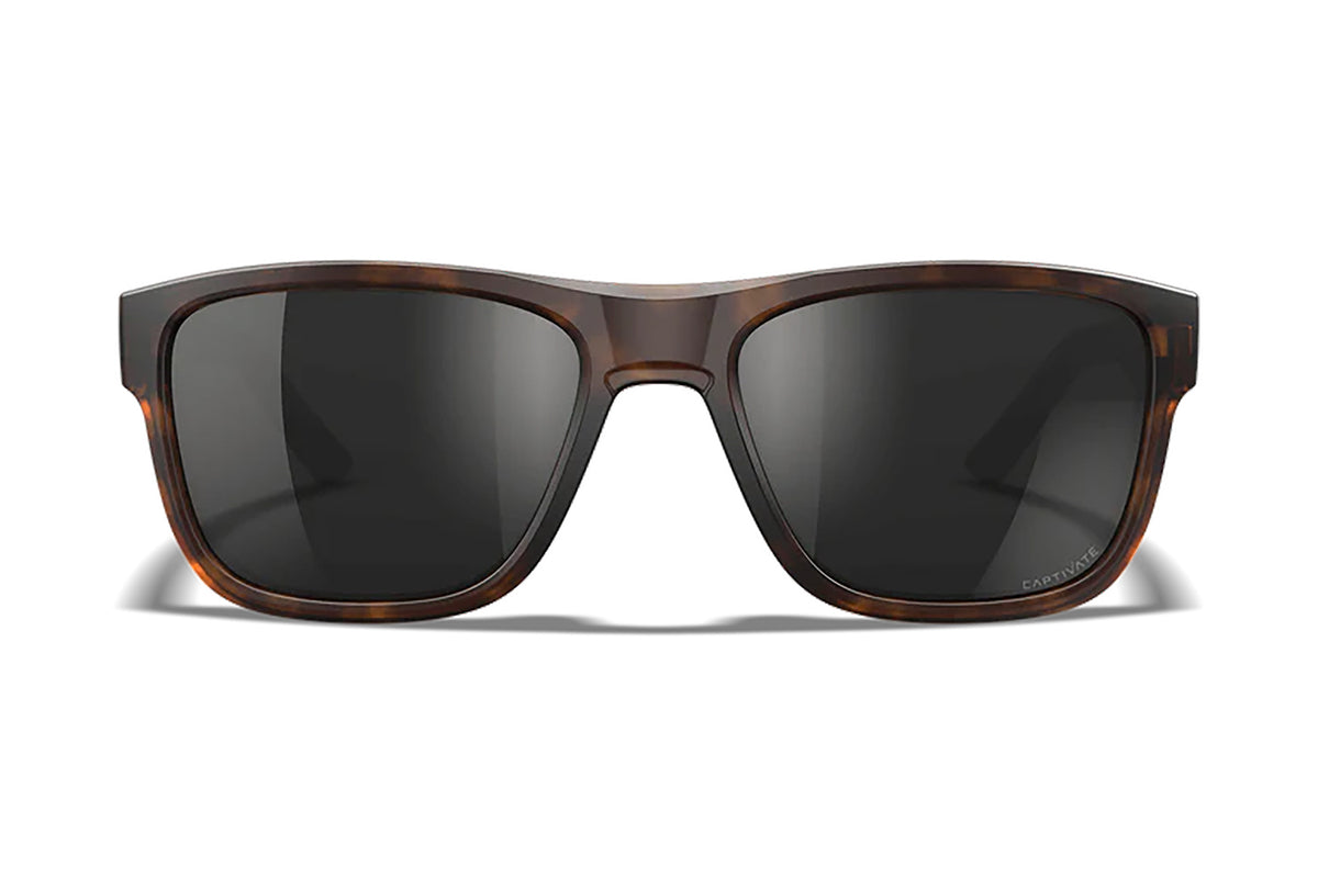 Wiley X AC6OVN15 Ovation Ballistic Sunglasses – Black Mirror Lens, Matte Tortoise Polycarbonate Frame