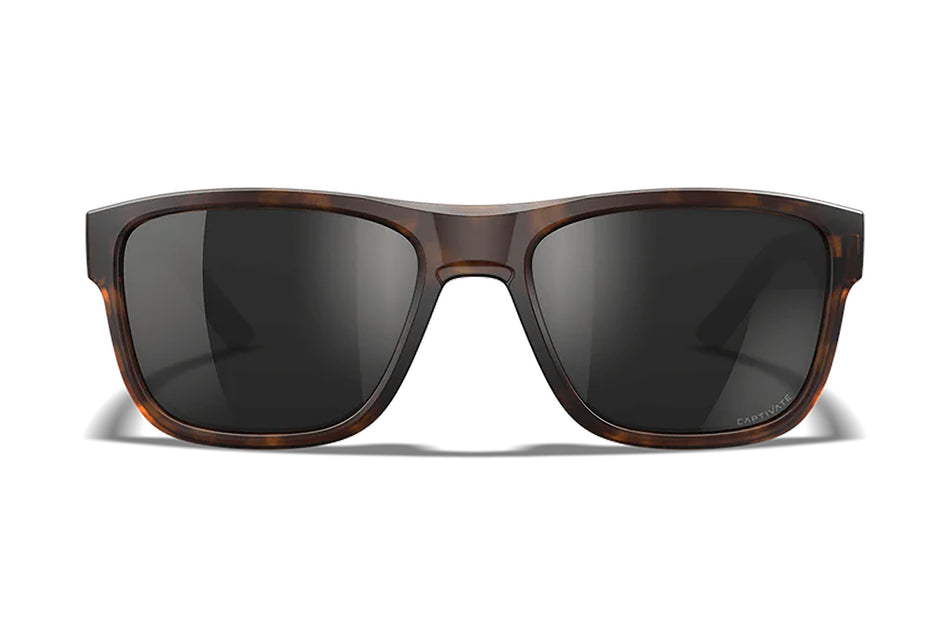 Wiley X AC6OVN15 Ovation Ballistic Sunglasses – Black Mirror Lens, Matte Tortoise Polycarbonate Frame