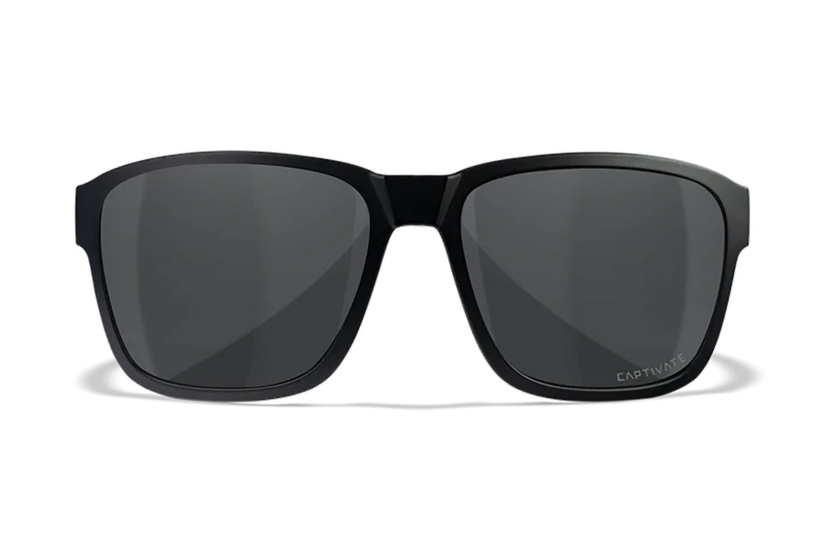 Wiley X AC6TRK18 Trek Ballistic Sunglasses – Gray Lens, Matte Black Polycarbonate Frame