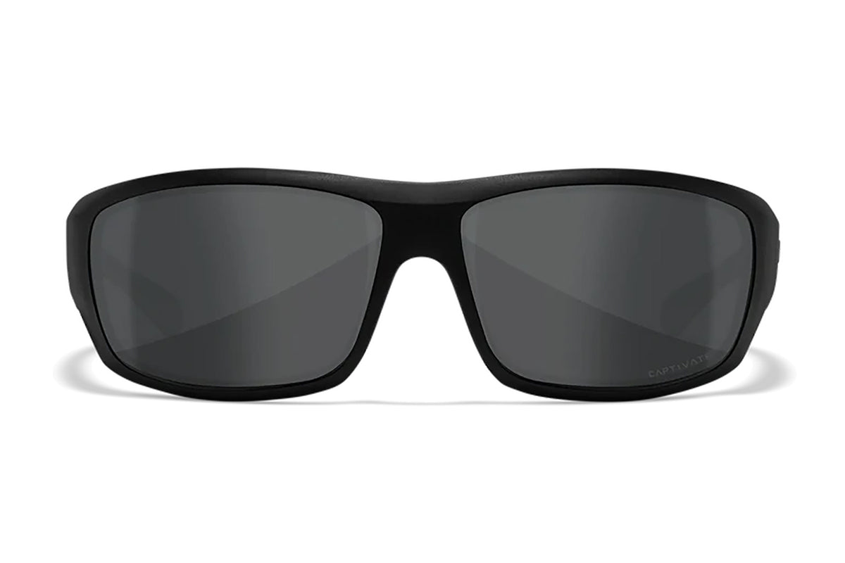 Wiley X ACOME08 Omega Safety Glasses Gray Lens Matte Black Polycarbonate Frame M/L