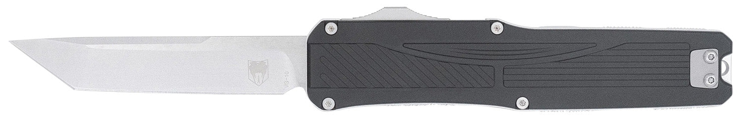 CobraTec Knives Legend EDC 3.13" Out-the-Front VG-10 SS Blade Black CNC Aluminum Handle Ambidextrous Clip