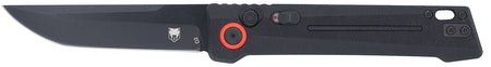 CobraTec CTIFRBLK Inferno Automatic OTF 3.50" Tanto D2 Black TiCN Blade, Black Textured Handle Sliding Safety Lanyard Hole