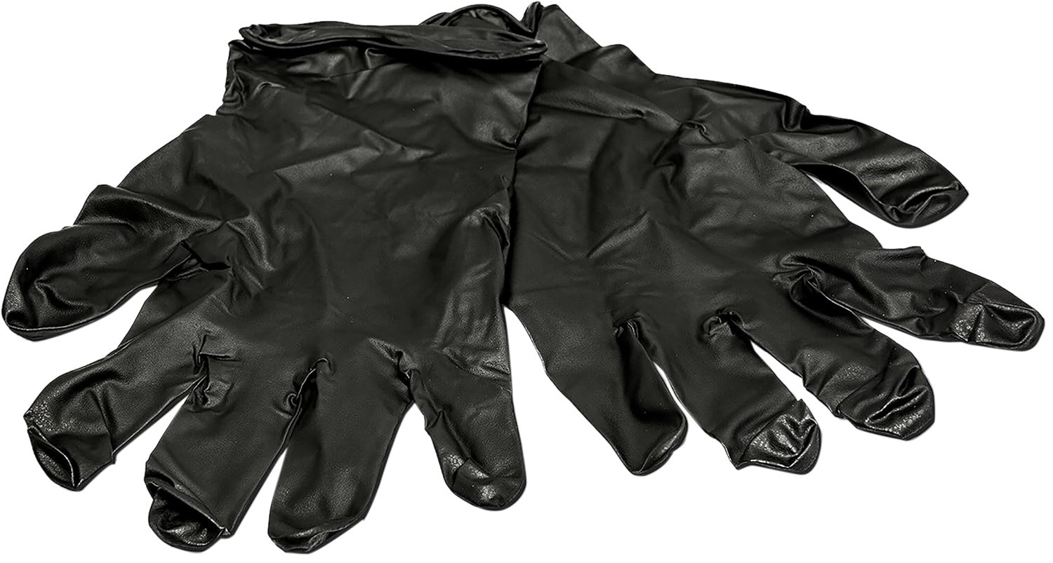 Hunters Specialties Black Nitrile Field Dressing Gloves Large 10-Pack