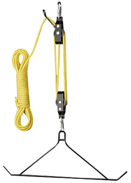 Hunters Specialties HS-00645C 4-Pulley Lift System 40-Foot Rope 600 lb Game Hoist