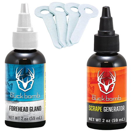 Hunters Specialties Buck Bomb Scrape Kit Scrape Generator and Synthetic Forehead Gland