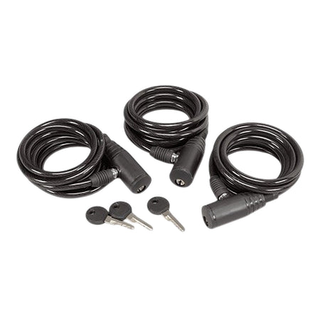 Hunters Specialties HS-00608 Tree Stand Cable Lock Black 6 Ft 3 Pack