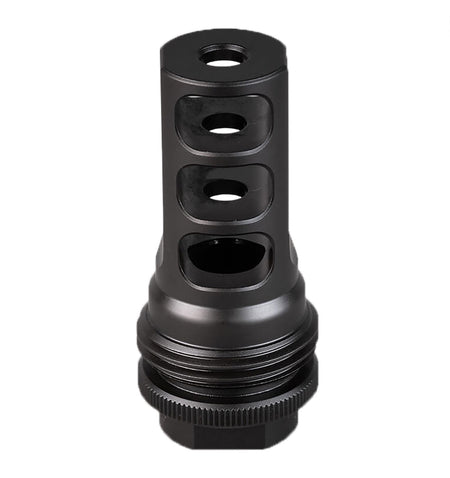 SilencerCo ASR Muzzle Brake AC1961 Black Nitride 11/16"x24 for 458 Caliber