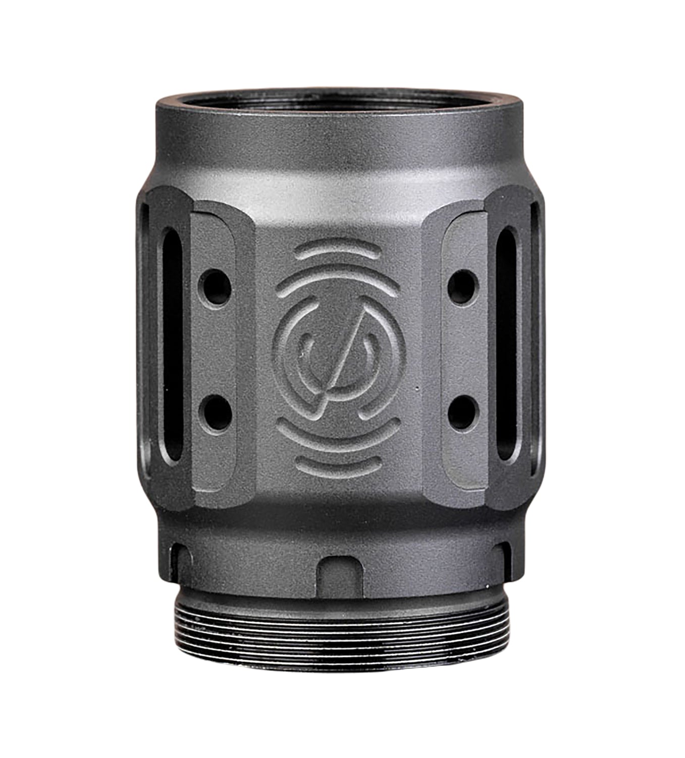 SilencerCo MAAD Brake 2.0 Charlie AC5451 Black Anodized Aluminum 1.68" Diameter