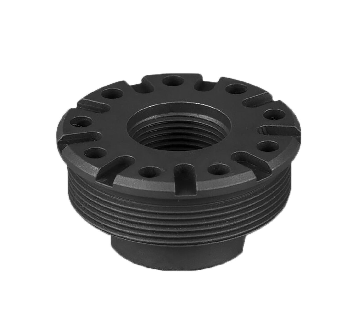 SilencerCo AC1563 Bravo Suppressor Direct Thread Mount M13.5x1 Left Hand Black