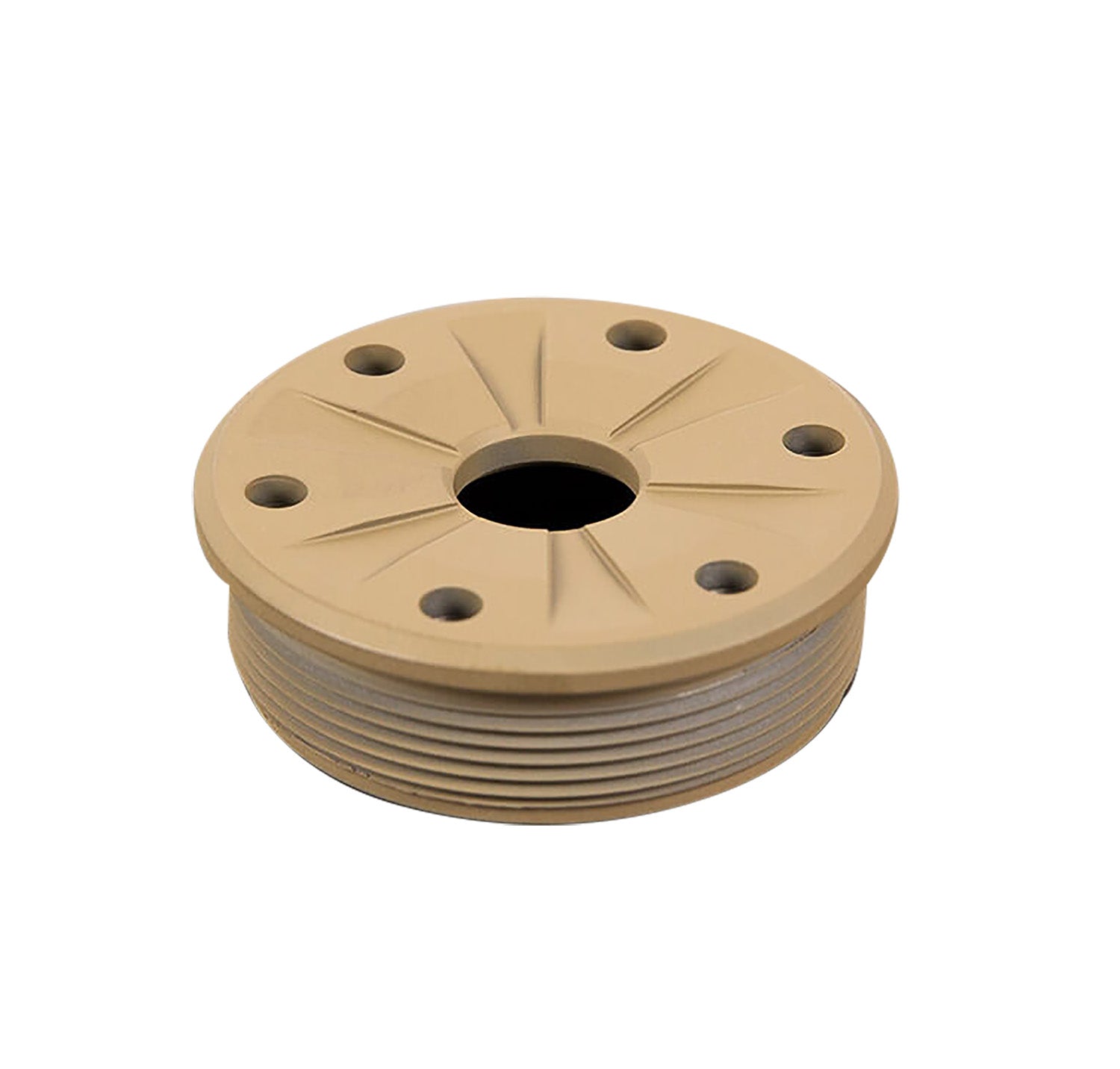 SilencerCo AC1370 223 Cal Bravo Front Cap for Suppressors Matte FDE