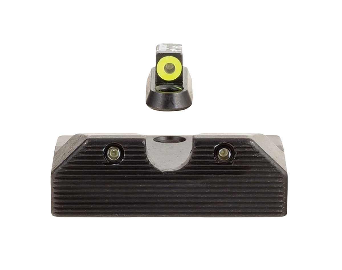 Trijicon HD XR Night Sight Set Yellow Outline Front Green Rear Black Frame CZ P-10 – 601080