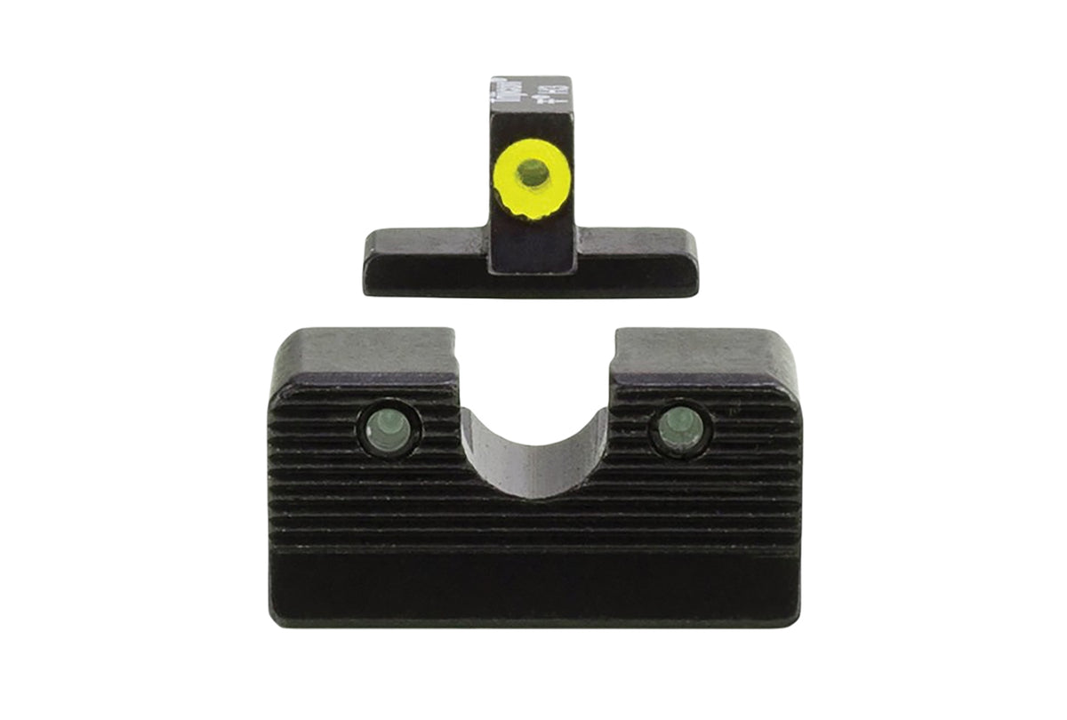 Trijicon HD XR Night Sight Set Yellow Outline Front Green Rear Black Frame FN 509 – 600999