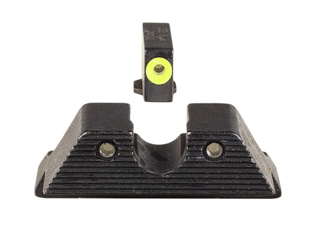 Trijicon HD XR Night Sight Set Yellow Outline Front Green Rear Glock 43/43X/48 Excl MOS – 600845