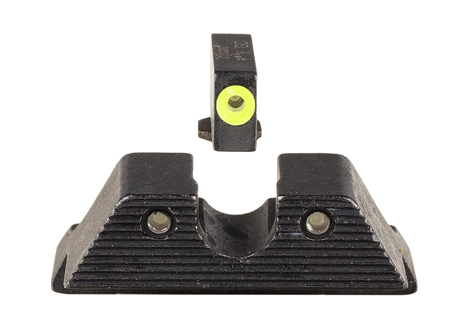 Trijicon HD XR Night Sight Set Yellow Outline Front Green Rear Glock 43/43X/48 Excl MOS – 600845