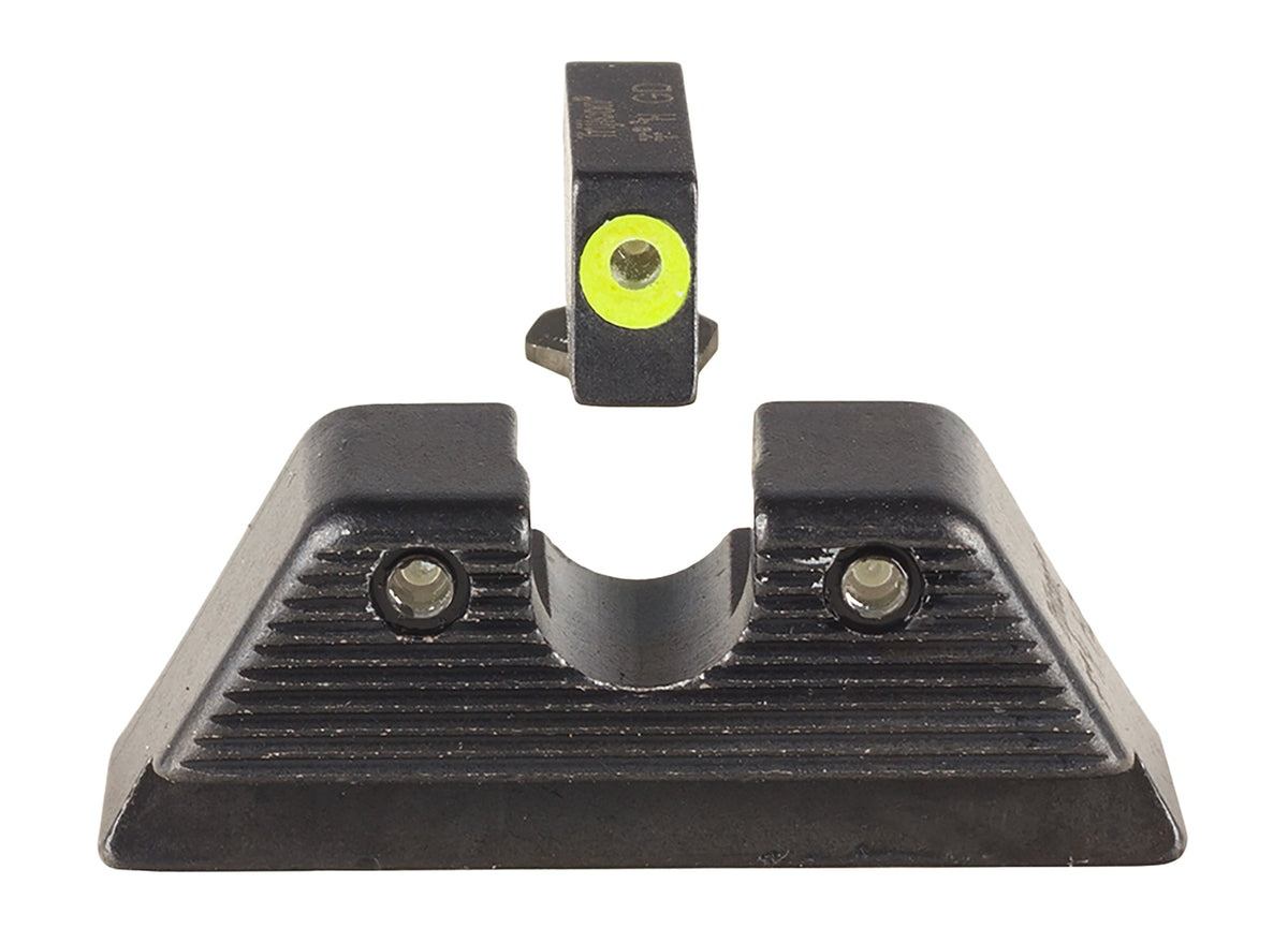 Trijicon HD XR Night Sight Set Yellow Outline Front Green Rear Most Glock Models incl MOS – 601091