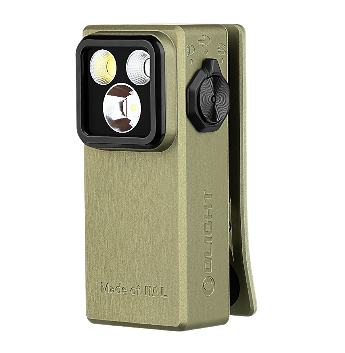Olight Oclip OD Green Aluminum 300 Lumens Versatile Clip-On EDC Flashlight White LED