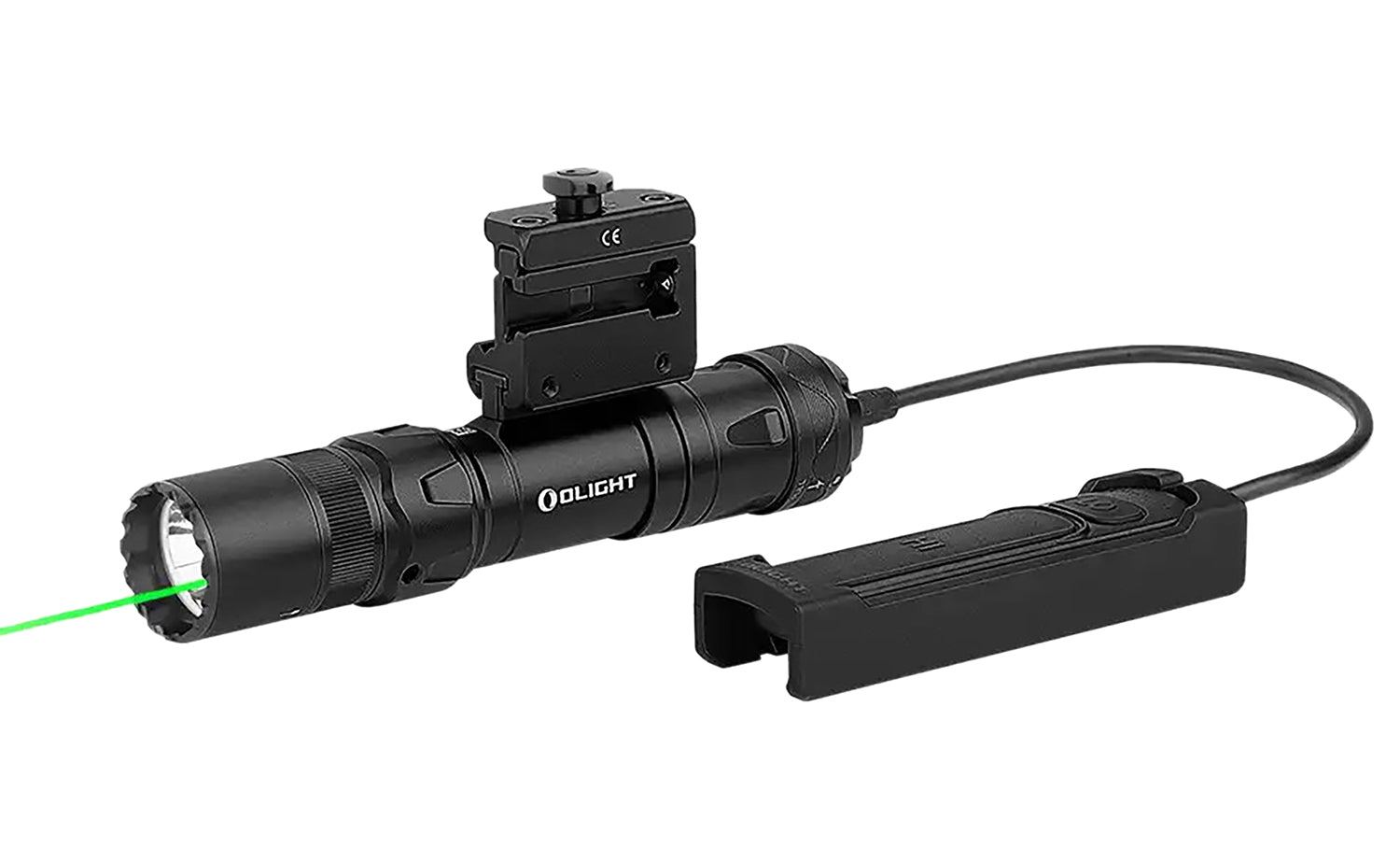 Olight Odin GLM Black 1,500 Lumens Tactical Rail-Mount Flashlight 215m Throw