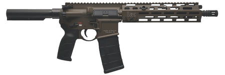HK 81001202 MR556 A4 5.56x45mm 10+1 11" Black Threaded Barrel, M-LOK Handguard, Patriot Brown Picatinny Rail Receiver, Black Synthetic 6 Position Stock, Black Polymer Grip, Ambidextrous