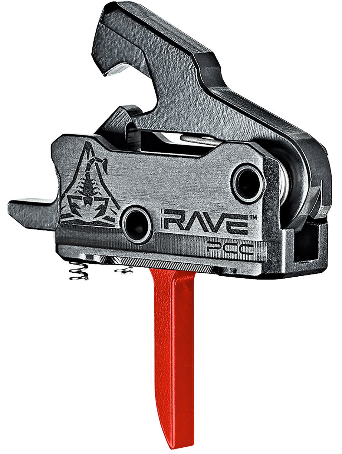 Rise Armament T017FPCCRED Rave PCC Trigger Black/Red Enhanced Hammer Single-Stage