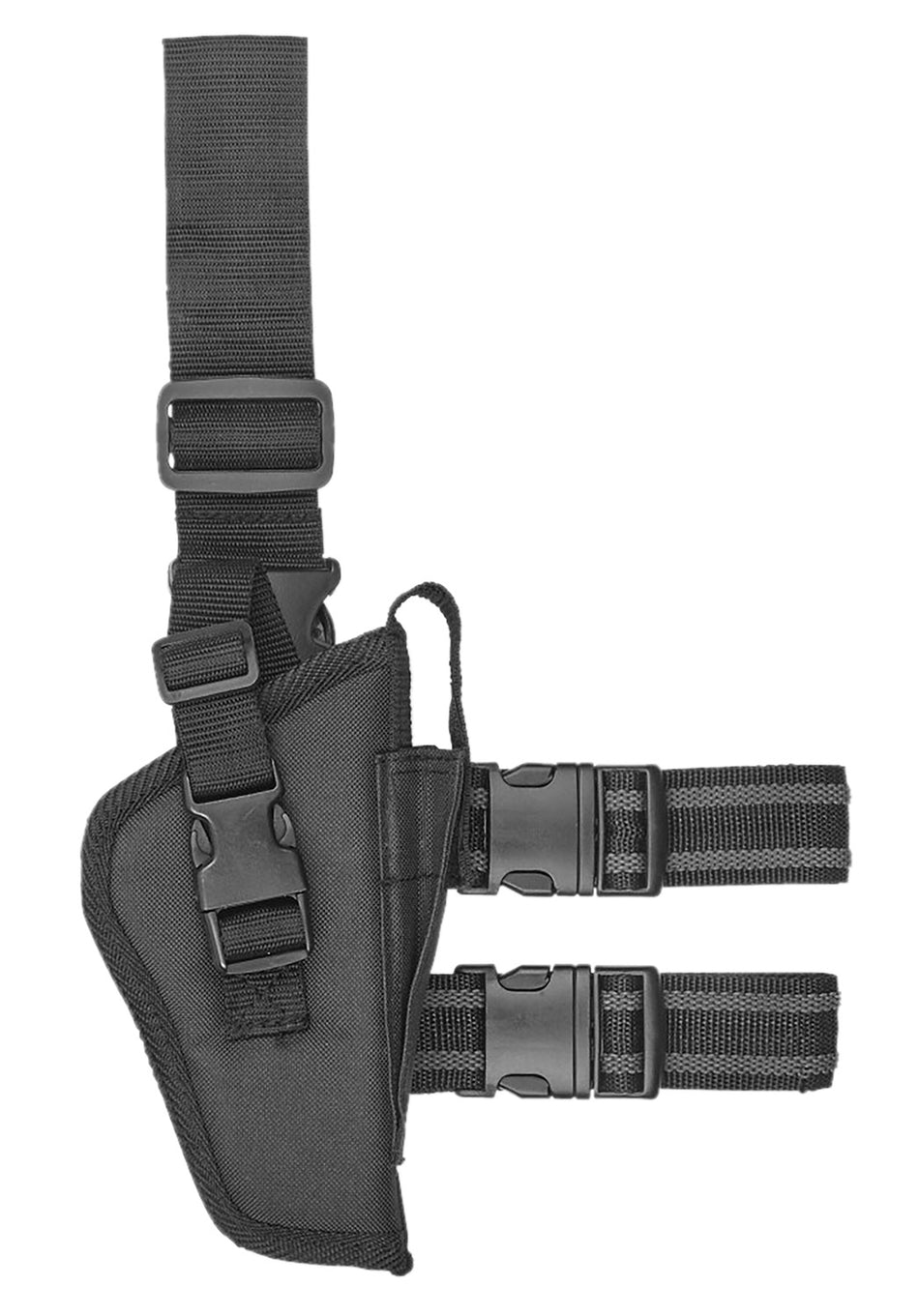 Bulldog Tactical Leg Holster WTAC7R Black for 2-4" Barrel Pistols Right Hand