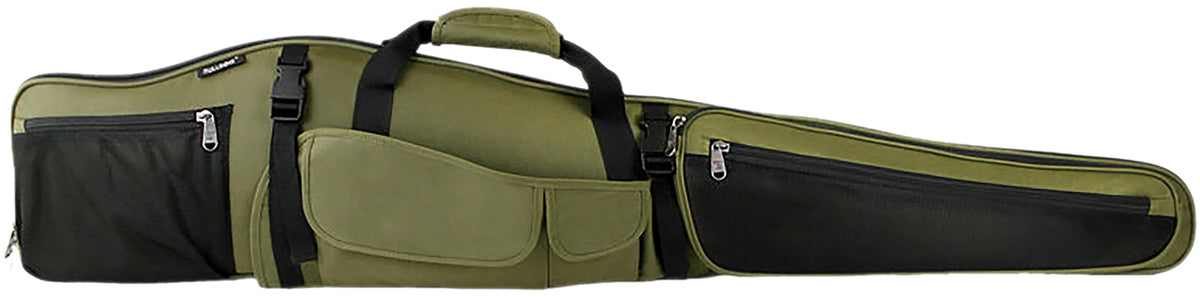 Bulldog BD355 Hunter 52" Scoped Shotgun Case Black and Green Poly Oxford