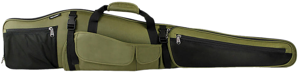 Bulldog BD355 Hunter 52" Scoped Shotgun Case Black and Green Poly Oxford