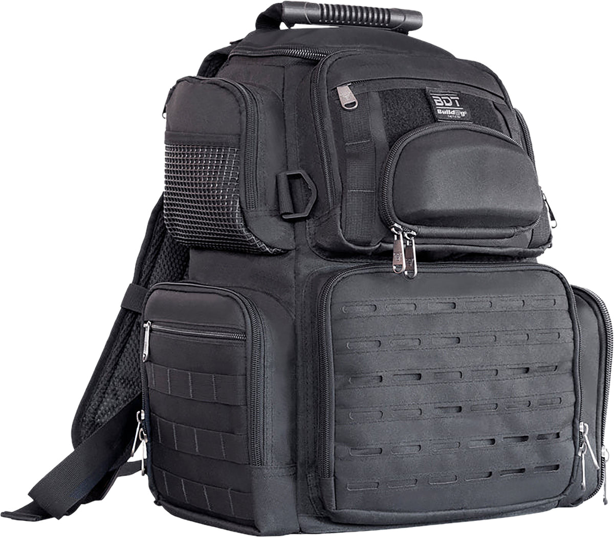 Bulldog BDT414B Medium Black Tactical Range Backpack for Handguns