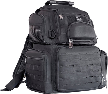 Bulldog BDT414B Medium Black Tactical Range Backpack for Handguns