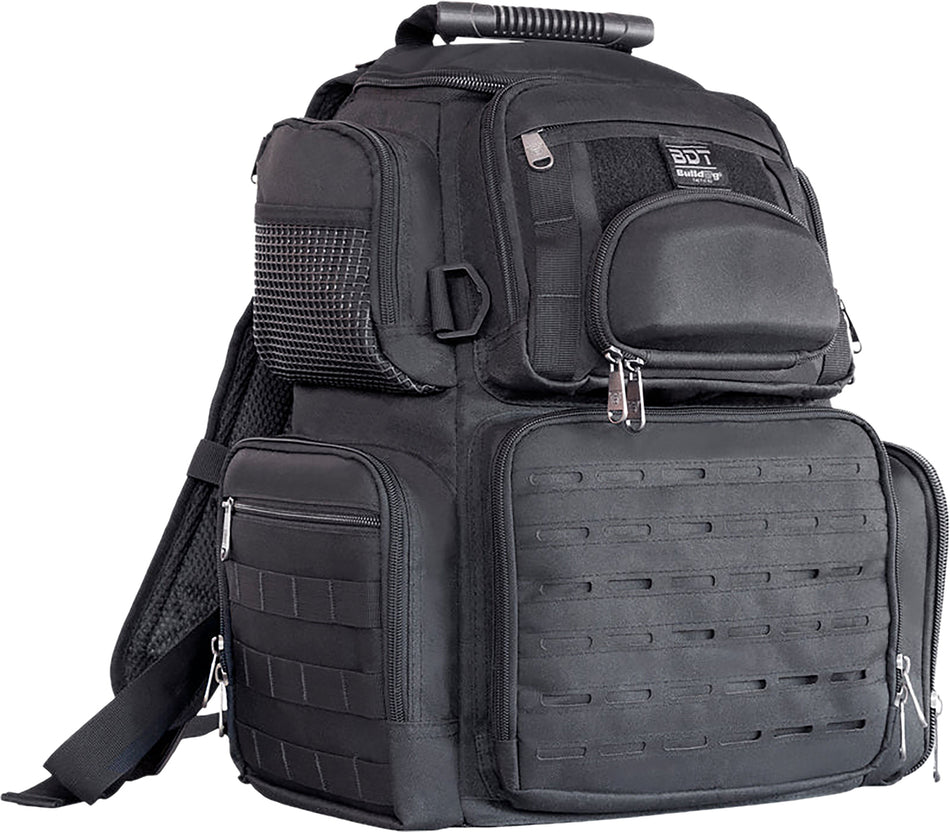 Bulldog BDT414B Medium Black Tactical Range Backpack for Handguns