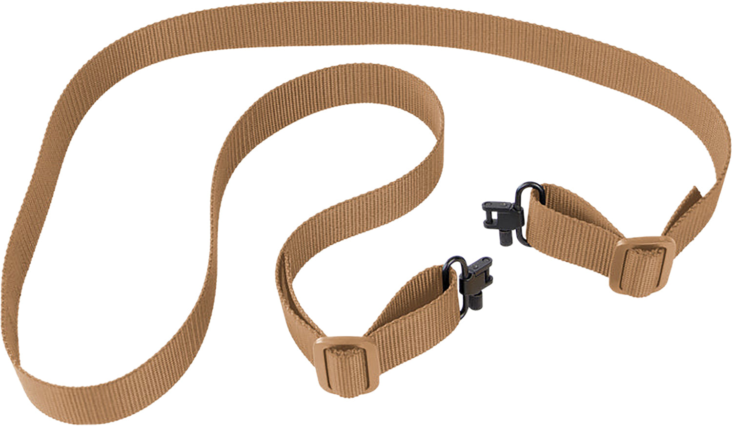 Bulldog Two-Point Adjustable Gun Sling with Locking Swivels - Tan