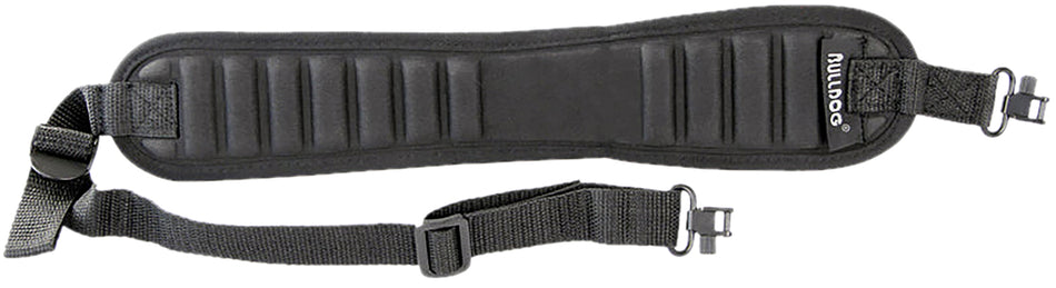 Bulldog BD837 Ribbed Rifle Sling Black Locking Swivel Design