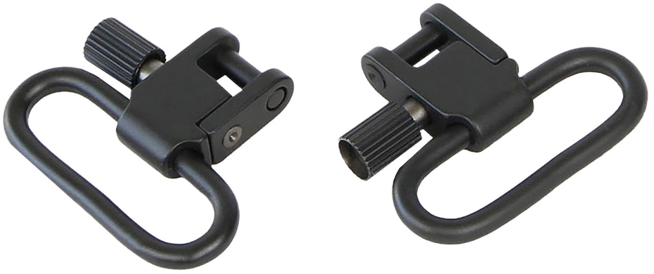 Bulldog Deluxe Locking Swivel Set Black Steel 1" BD880