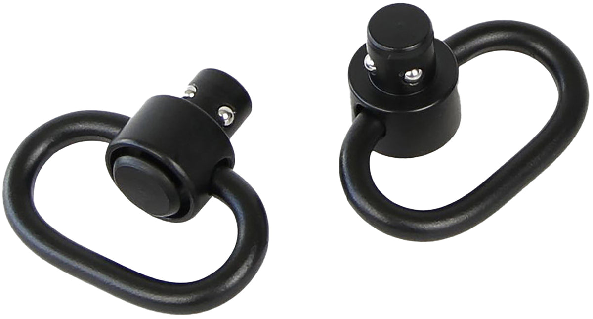 Bulldog BD884 Black Steel 1.25" Deluxe Push Button Swivel Set