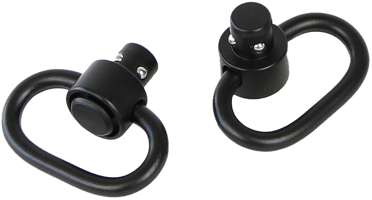 Bulldog BD884 Black Steel 1.25" Deluxe Push Button Swivel Set