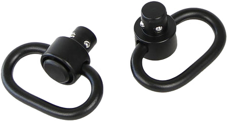 Bulldog BD884 Black Steel 1.25" Deluxe Push Button Swivel Set