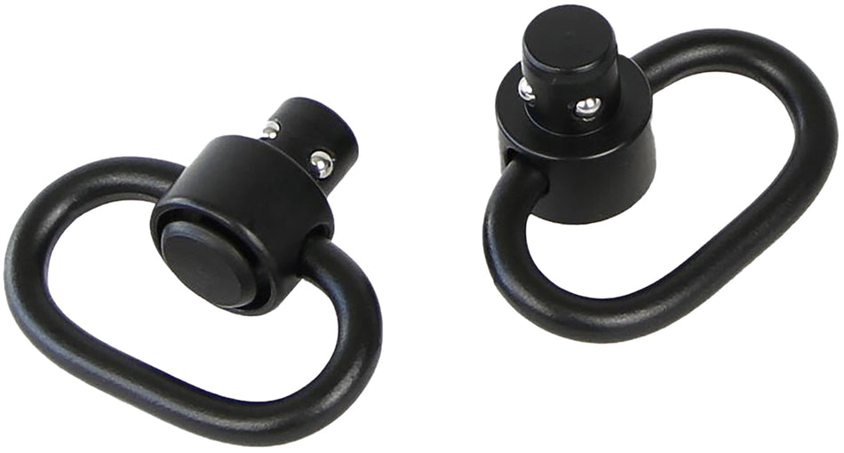 Bulldog BD884 Black Steel 1.25" Deluxe Push Button Swivel Set