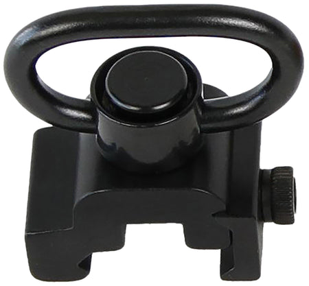 Bulldog BD886 Black Steel 1.25" Deluxe QD Rail Mount Swivel