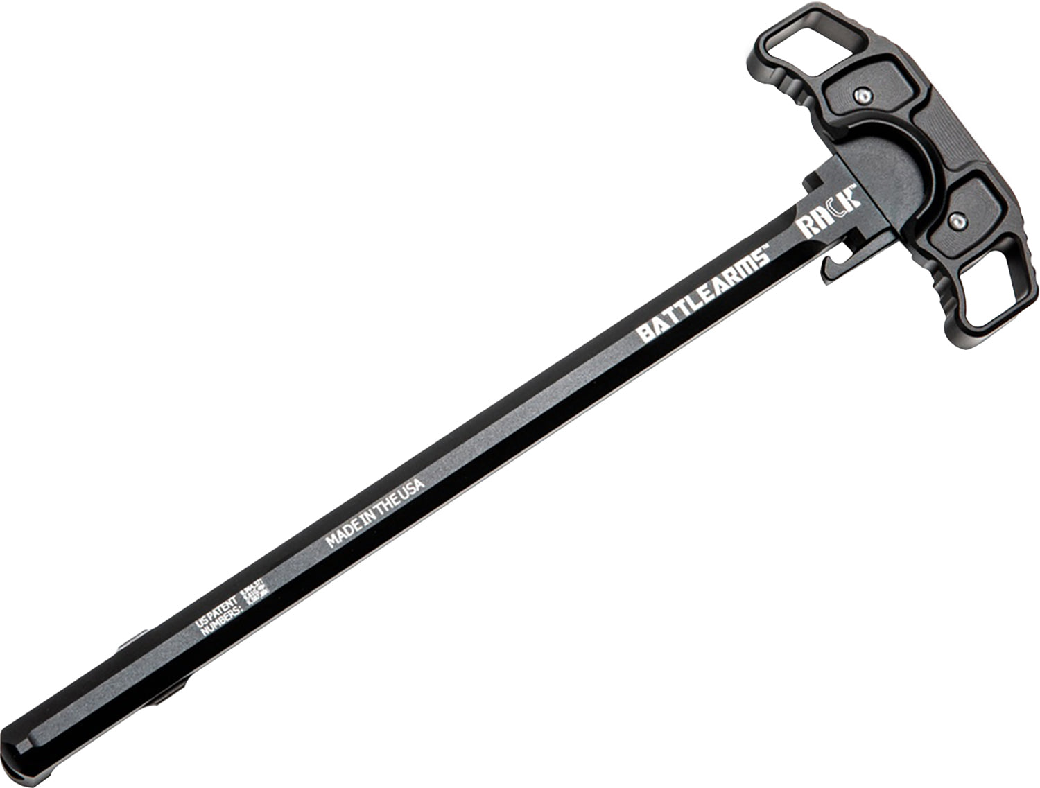 Battle Arms Development Rack Charging Handle BAD-RACK-308 Ambidextrous for AR-10 Black