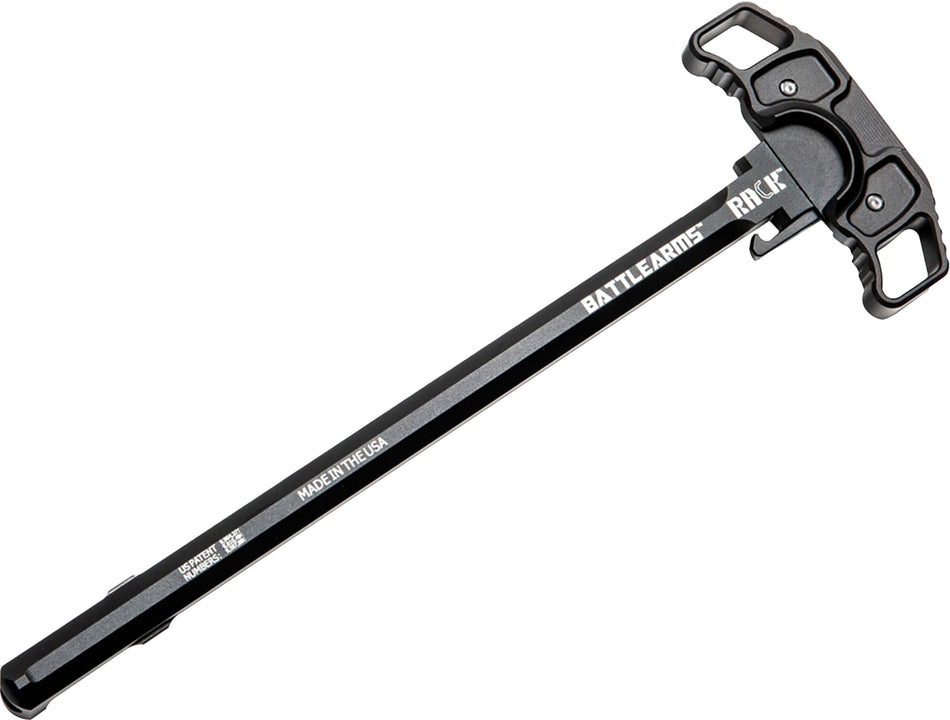 Battle Arms Development Rack Charging Handle BAD-RACK-308 Ambidextrous for AR-10 Black