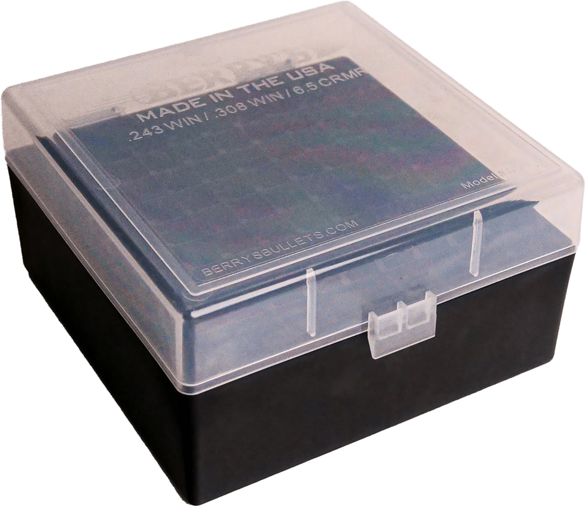 Berry's 25338 Model 009 Ammo Box Clear/Black Polypropylene 100rd