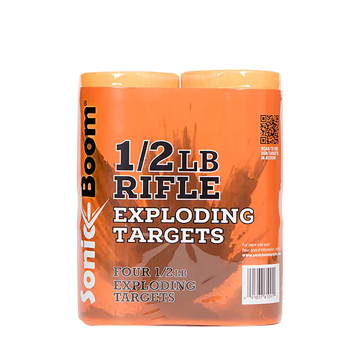 Sonic Boom SBTHP4P 0.50 lb Centerfire Rifle Exploding Target Non-Toxic 4 Pack