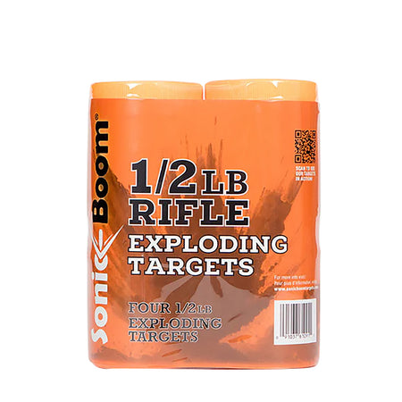 Sonic Boom SBTHP4P 0.50 lb Centerfire Rifle Exploding Target Non-Toxic 4 Pack