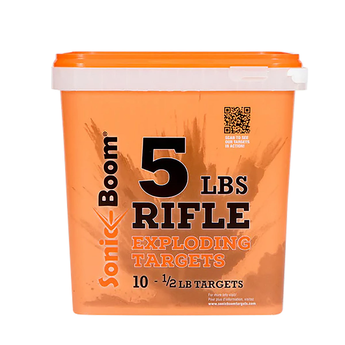 Sonic Boom SBTHP10P 0.50 lb Centerfire Rifle Exploding Target Non-Toxic 10 Pack