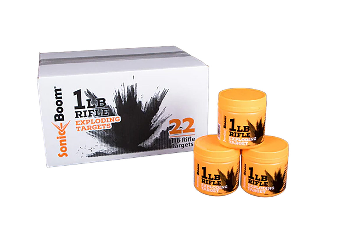 Sonic Boom SBT0120P 1 lb Centerfire Rifle Exploding Target Non-Toxic 22 Pack